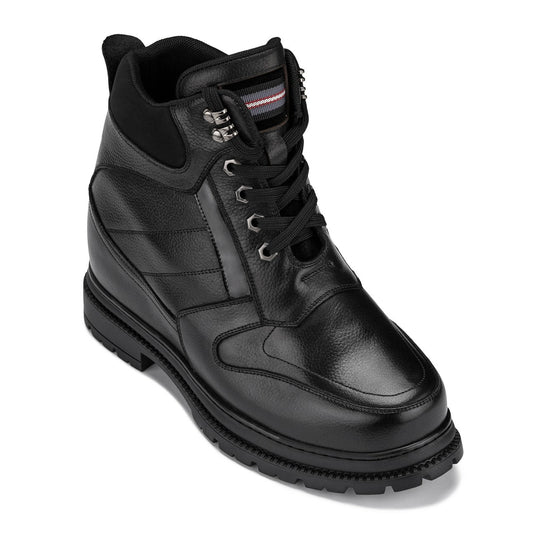 CALDEN Black 5.2" Taller Men's Elevator Boots K881805