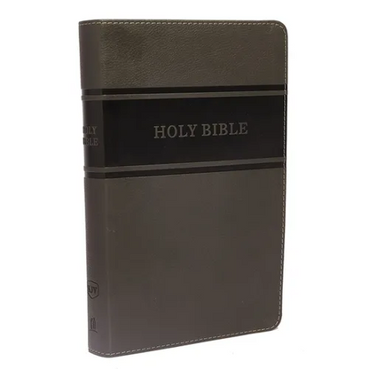 KJV, Deluxe Gift Bible, Imitation Leather, Gray, Red Letter Edition - Imitation Leather