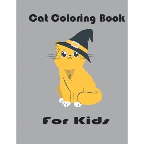 Cat Coloring Book For Kids: Cats With Hats Coloring Pages For Kids, Simple activity book 33 design 8.5*11 inches - Paperback