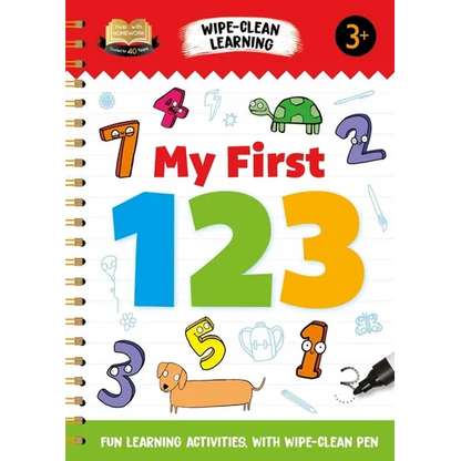 Help with Homework My First 123: Fun Learning Activities with Wipe-Clean Pen - Spiral