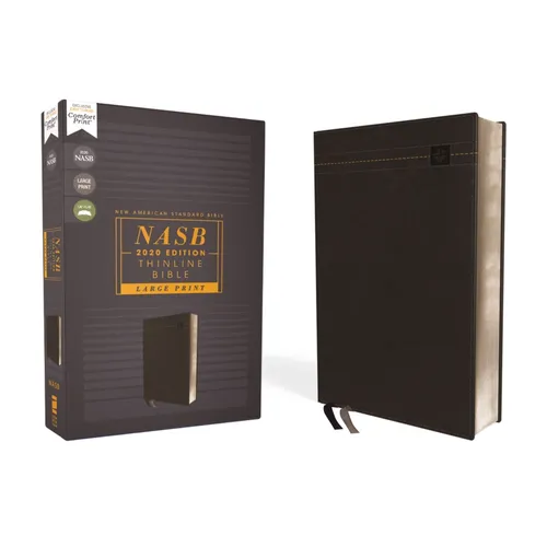Nasb, Thinline Bible, Large Print, Leathersoft, Black, Red Letter Edition, 2020 Text, Comfort Print - Imitation Leather