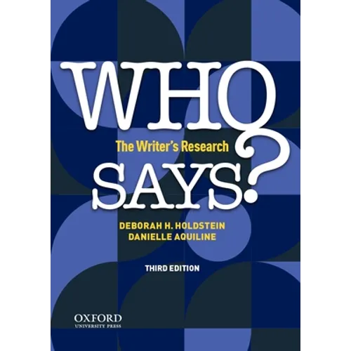 Who Says?: The Writer's Research - Paperback