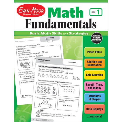 Math Fundamentals, Grade 1 - Paperback