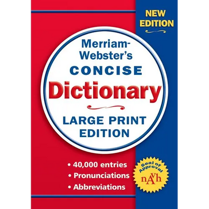 Merriam-Webster's Concise Dictionary: Large Print Edition - Paperback