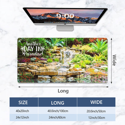 Another Day In Paradise Tropical Waterfall Mousepad Desk Mat - available in 2 sizes