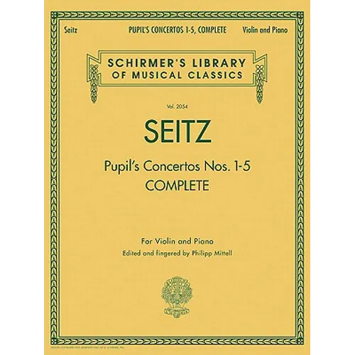 Pupil's Concertos, Complete: Schirmer Library of Classics Volume 2054 Violin and Piano - Paperback