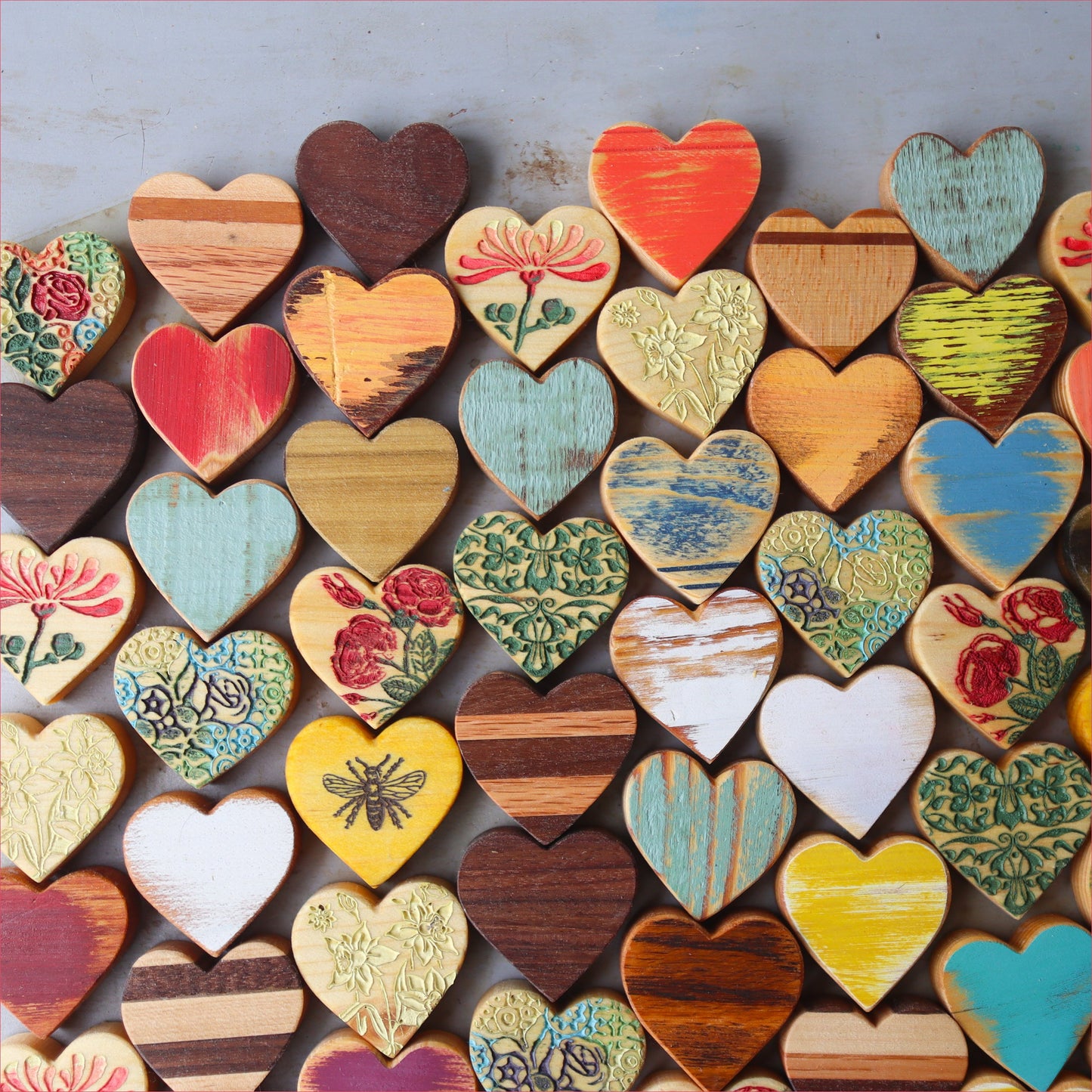 Heart-Shaped Mystery Boxes :: Spring Flowers