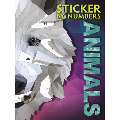 Sticker by Numbers - Animals: Create Amazing 3-D Pictures - Paperback
