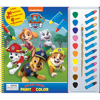 Paw Patrol Deluxe Poster Paint & Color - Novelty
