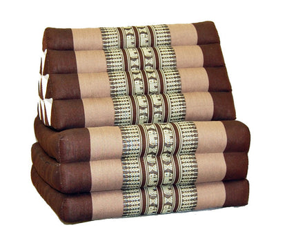 Triangle Pillow Kapok Filled with 3 Fold Out Mats Product of Thailand