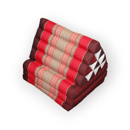 Triangle Pillow Kapok Filled with 3 Fold Out Mats Product of Thailand