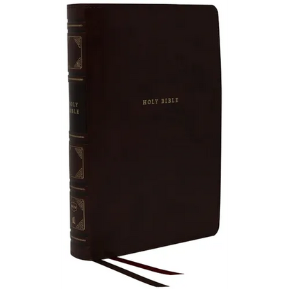 Nkjv, Reference Bible, Classic Verse-By-Verse, Center-Column, Leathersoft, Black, Red Letter Edition, Comfort Print - Imitation Leather