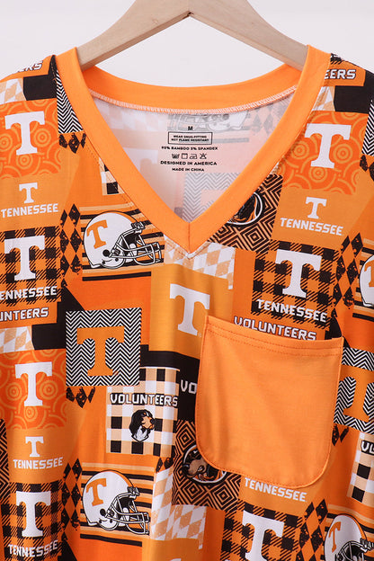 Orange Tennessee VOLS bamboo nightgown