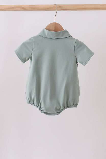 Sage pocket button down bubble