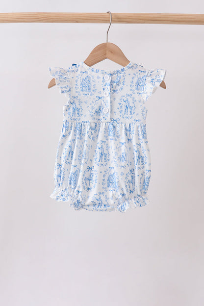 Blue Castle Smocked Ruffle Bubble