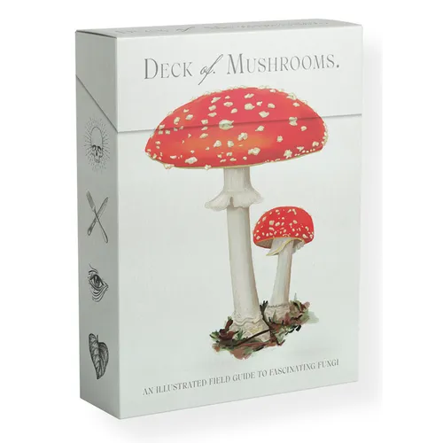 The Deck of Mushrooms: An Illustrated Field Guide to Fascinating Fungi - Paperback