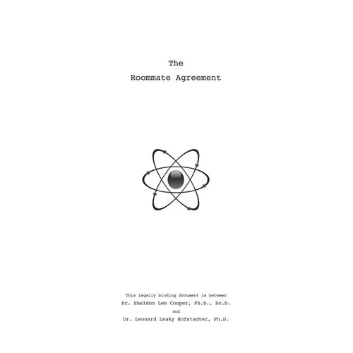 Sheldon's Roommate Agreement: Inspired by The Big Bang Theory - Paperback