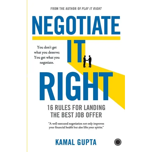 Negotiate It Right: 16 Rules for landing the best job offer - Paperback