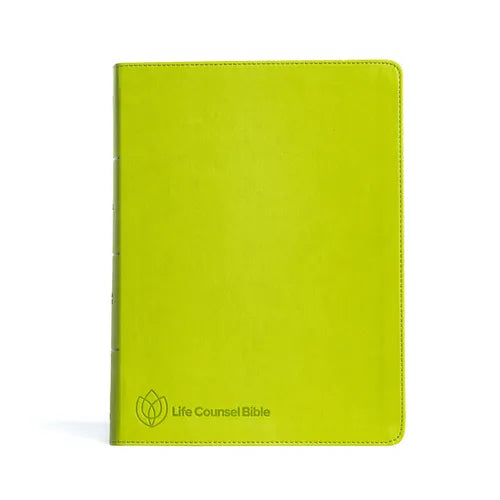 CSB Life Counsel Bible, Apple Green Leathertouch, Indexed: Practical Wisdom for All of Life - Imitation Leather