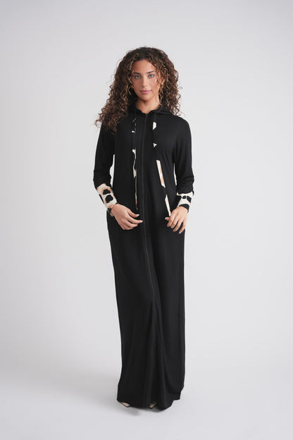 Printed Drawstring Morning Robe