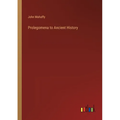 Prolegomena to Ancient History - Paperback