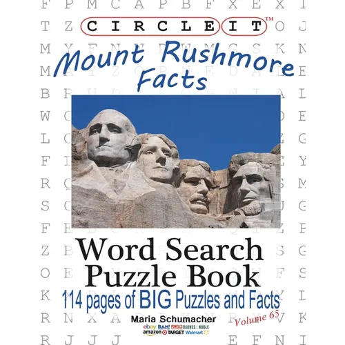 Circle It, Mount Rushmore Facts, Word Search, Puzzle Book - Paperback