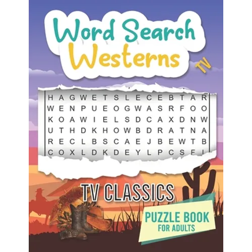 TV Westerns Word Search: Word Search Puzzles For Adult - Paperback