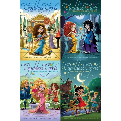 Goddess Girls Magical Collected Set: Athena the Brain; Persephone the Phony; Aphrodite the Beauty; Artemis the Brave - Paperback
