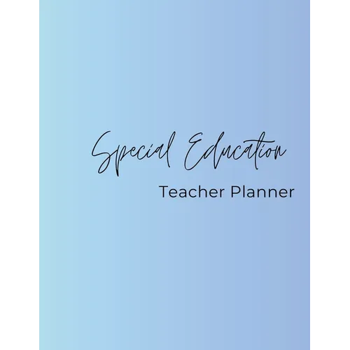 Special Education Teacher Planner - Paperback