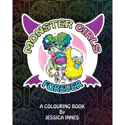 Monster Girls Forever: A colouring book by Jessica Innes - Paperback