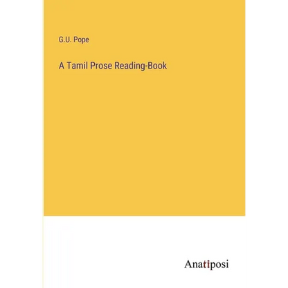 A Tamil Prose Reading-Book - Paperback