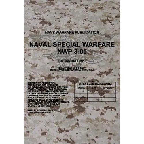 NWP 3-05 Naval Special Warfare: May 2013 - Paperback
