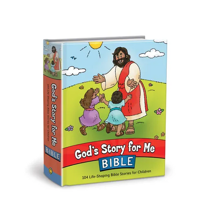 God's Story for Me Bible: 104 Life-Shaping Bible Stories for Children - Hardcover
