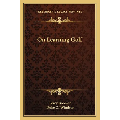 On Learning Golf - Paperback