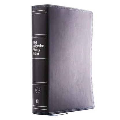 Nkjv, Wiersbe Study Bible, Leathersoft, Black, Comfort Print: Be Transformed by the Power of God's Word - Imitation Leather