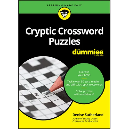 Cryptic Crossword Puzzles for Dummies - Paperback