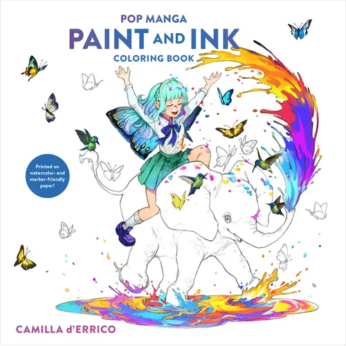 Pop Manga Paint and Ink Coloring Book - Paperback