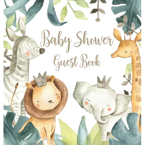 Safari Baby Shower Guest Book (Hardcover) - Hardcover