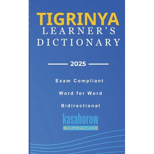 Tigrinya Learner's Dictionary: Tigrinya-English, English-Tigrinya - Paperback
