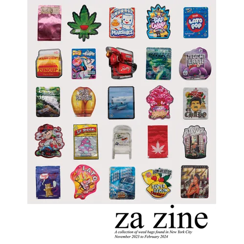 Za Zine: A Collection of Weed Bags Found in New York City November 2023 to February 2024 - Paperback