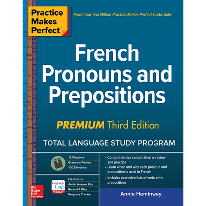 Practice Makes Perfect: French Pronouns and Prepositions, Premium Third Edition - Paperback