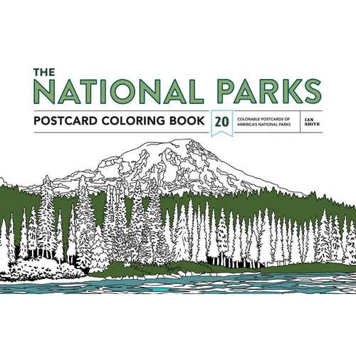 The National Parks Postcard Coloring Book: 20 Colorable Postcards of America's National Parks - Paperback