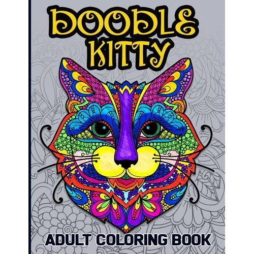 Doodle Kitty: Adult Coloring Book - Paperback