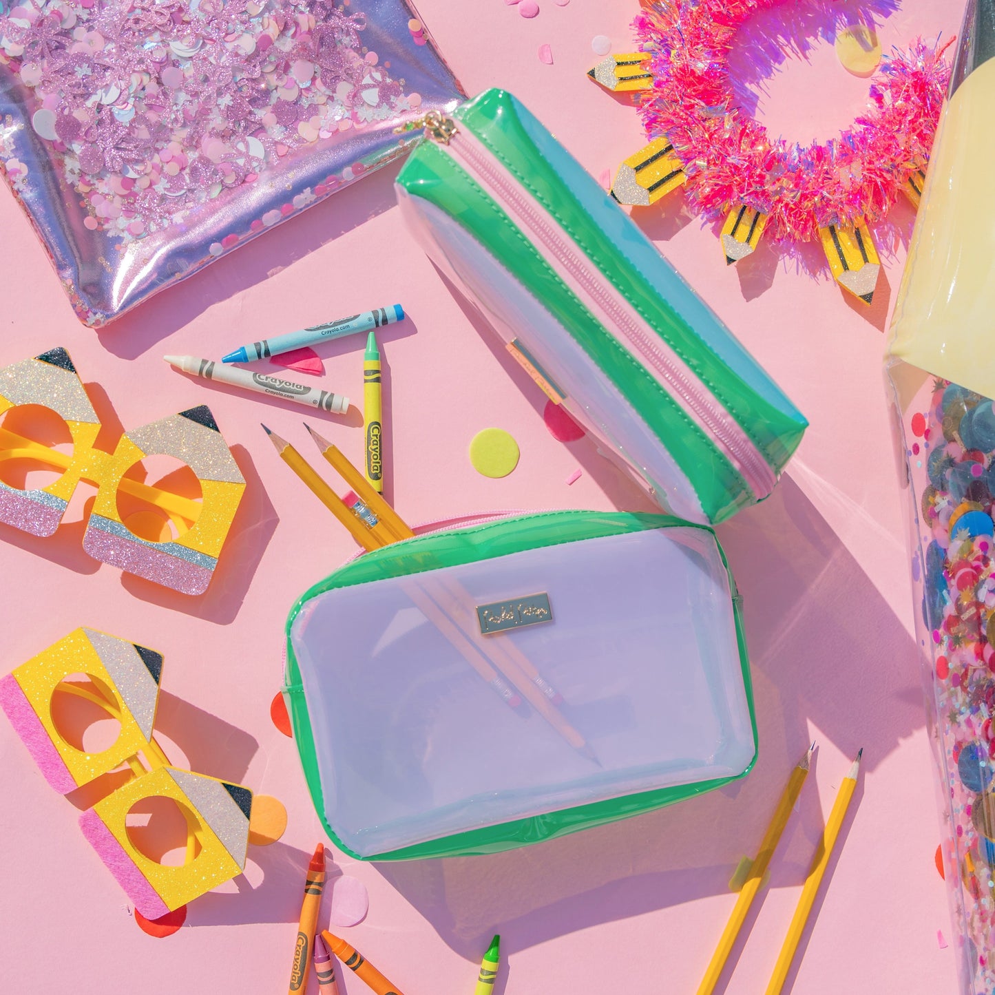 Colorblock Jelly Pouch