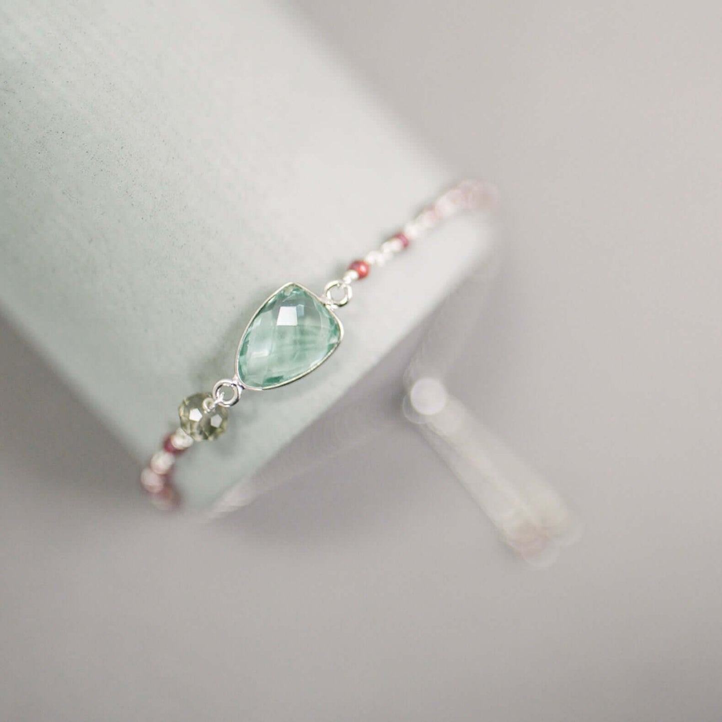 Green Amethyst Gold Isla Bracelet