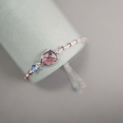 London Blue Quartz Gold Isla Bracelet