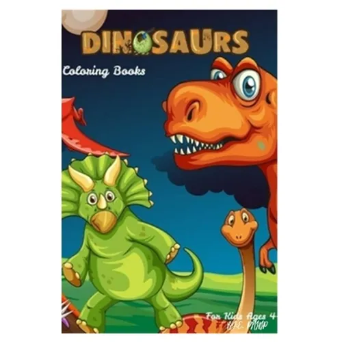 dinosaurs coloring books: book for kids ages 4-8 - Paperback
