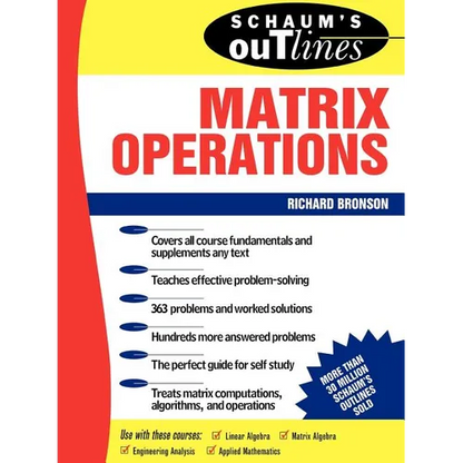 Schaum's Outline of Matrix Operations - Paperback