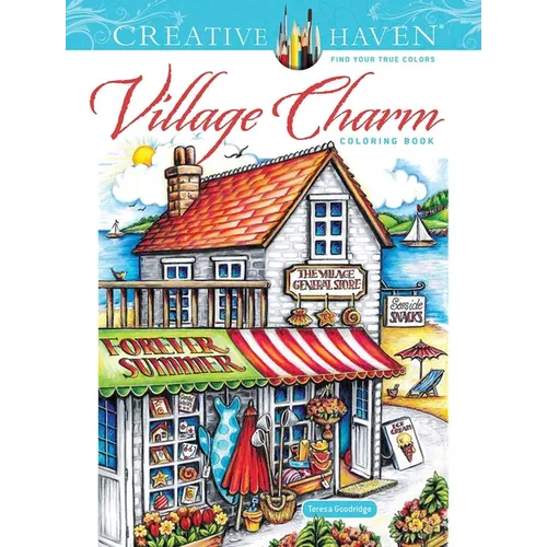 Creative Haven Village Charm Coloring Book - Paperback