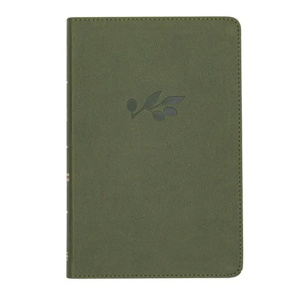 CSB Thinline Reference Bible, Olive Leathertouch - Imitation Leather